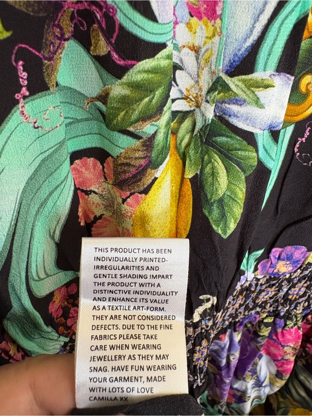 Camilla black and floral maxi size XL - stunning! NWOT - Picture 10 of 13